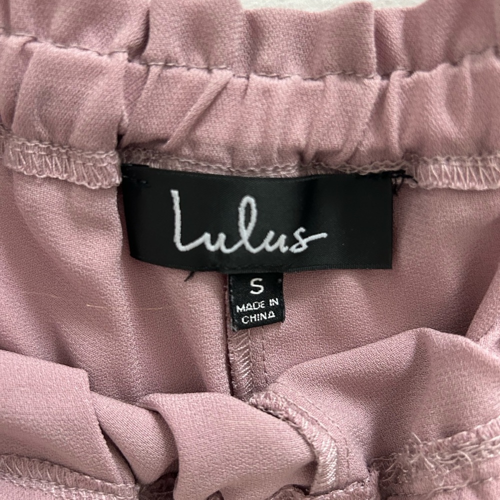 Lulu's Jest Mauve Drawstring Shorts Small - image 2